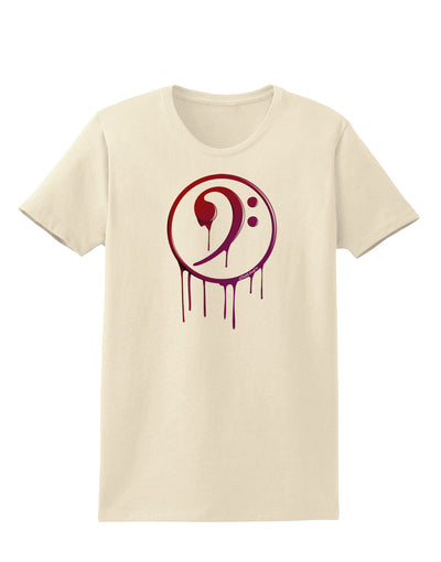 Dripping Bass Symbol Womens T-Shirt-Womens T-Shirt-TooLoud-Natural-X-Small-Davson Sales