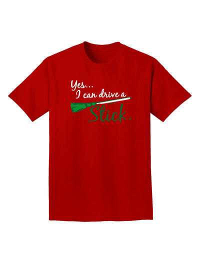 Drive Stick Green Adult Dark T-Shirt-Mens T-Shirt-TooLoud-Red-Small-Davson Sales