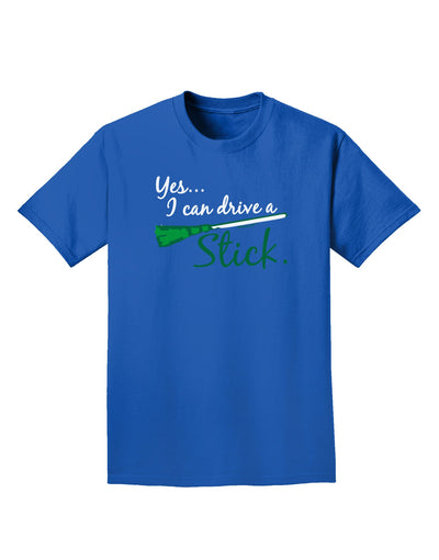 Drive Stick Green Adult Dark T-Shirt-Mens T-Shirt-TooLoud-Royal-Blue-Small-Davson Sales