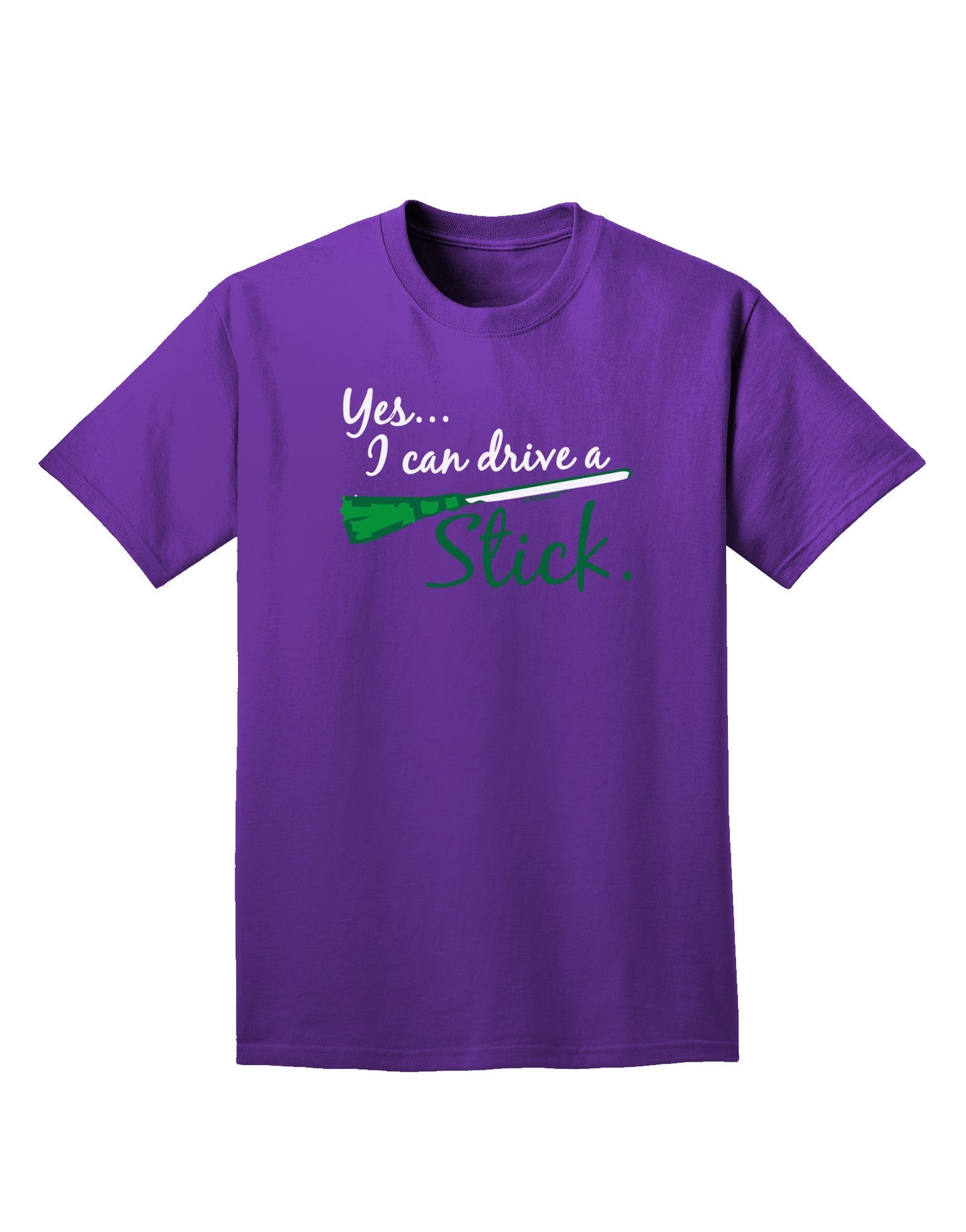 Drive Stick Green Adult Dark T-Shirt-Mens T-Shirt-TooLoud-Purple-Small-Davson Sales
