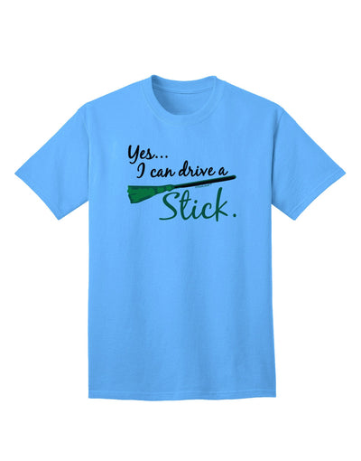 Drive Stick Green Adult T-Shirt-Mens T-Shirt-TooLoud-Aquatic-Blue-Small-Davson Sales