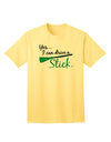 Drive Stick Green Adult T-Shirt-Mens T-Shirt-TooLoud-Yellow-Small-Davson Sales