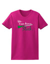 Drive Stick Green Womens Dark T-Shirt-TooLoud-Hot-Pink-Small-Davson Sales