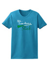 Drive Stick Green Womens Dark T-Shirt-TooLoud-Turquoise-X-Small-Davson Sales