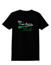 Drive Stick Green Womens Dark T-Shirt-TooLoud-Black-X-Small-Davson Sales