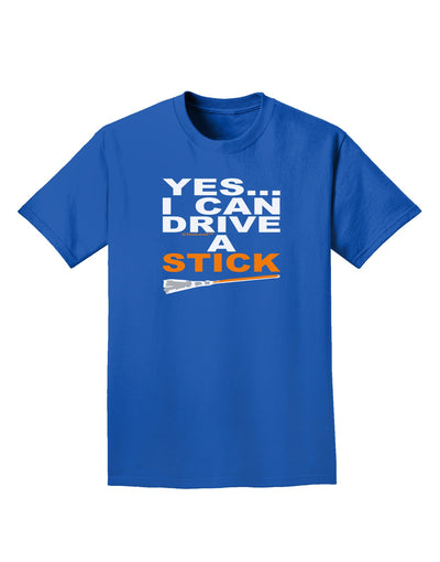 Drive Stick Orange Adult Dark T-Shirt-Mens T-Shirt-TooLoud-Royal-Blue-Small-Davson Sales