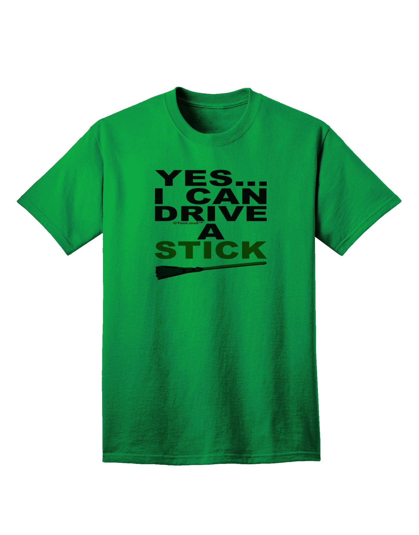 Drive Stick Orange Adult T-Shirt-Mens T-Shirt-TooLoud-Kelly-Green-Small-Davson Sales