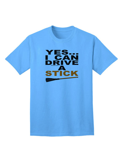 Drive Stick Orange Adult T-Shirt-Mens T-Shirt-TooLoud-Aquatic-Blue-Small-Davson Sales