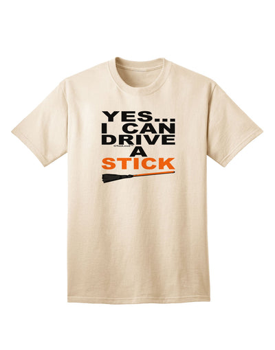 Drive Stick Orange Adult T-Shirt-Mens T-Shirt-TooLoud-Natural-Small-Davson Sales