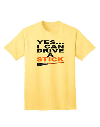 Drive Stick Orange Adult T-Shirt-Mens T-Shirt-TooLoud-Yellow-Small-Davson Sales