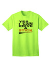 Drive Stick Orange Adult T-Shirt-Mens T-Shirt-TooLoud-Neon-Green-Small-Davson Sales