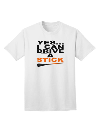 Drive Stick Orange Adult T-Shirt-Mens T-Shirt-TooLoud-White-Small-Davson Sales