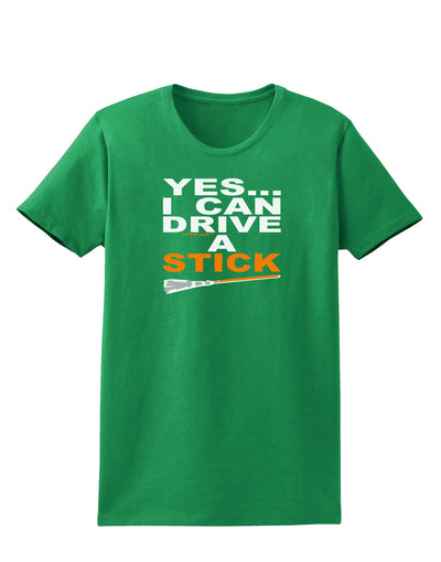 Drive Stick Orange Womens Dark T-Shirt-TooLoud-Kelly-Green-X-Small-Davson Sales