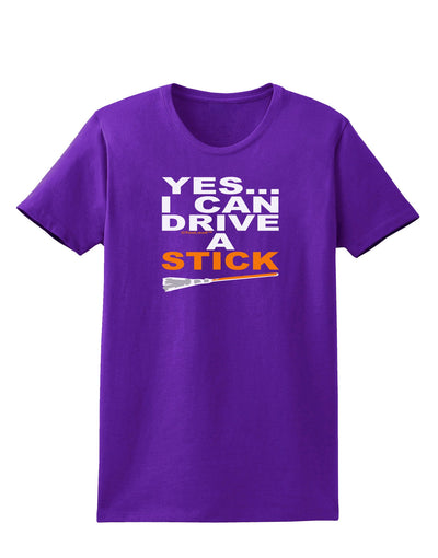 Drive Stick Orange Womens Dark T-Shirt-TooLoud-Purple-X-Small-Davson Sales