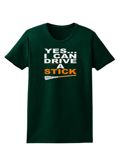 Drive Stick Orange Womens Dark T-Shirt-TooLoud-Forest-Green-Small-Davson Sales