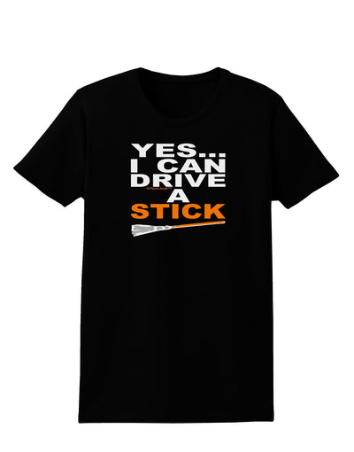 Drive Stick Orange Womens Dark T-Shirt-TooLoud-Black-X-Small-Davson Sales