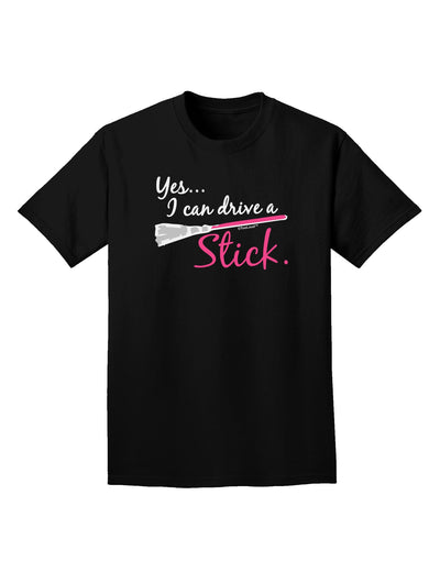 Drive Stick Pink Adult Dark T-Shirt-Mens T-Shirt-TooLoud-Black-Small-Davson Sales