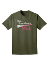 Drive Stick Pink Adult Dark T-Shirt-Mens T-Shirt-TooLoud-Military-Green-Small-Davson Sales