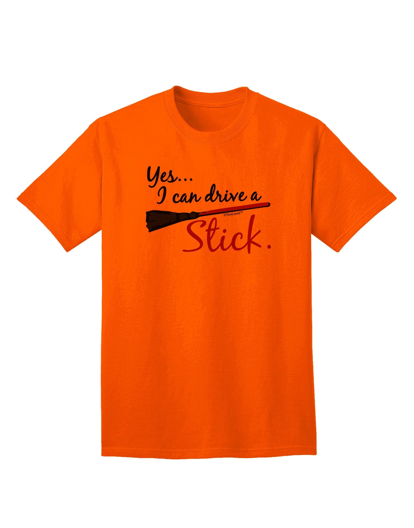 Drive Stick Pink Adult T-Shirt-Mens T-Shirt-TooLoud-Orange-Small-Davson Sales