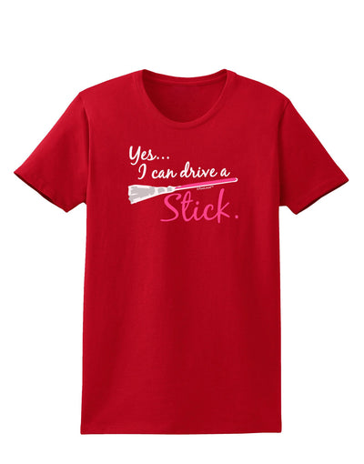 Drive Stick Pink Womens Dark T-Shirt-TooLoud-Red-X-Small-Davson Sales