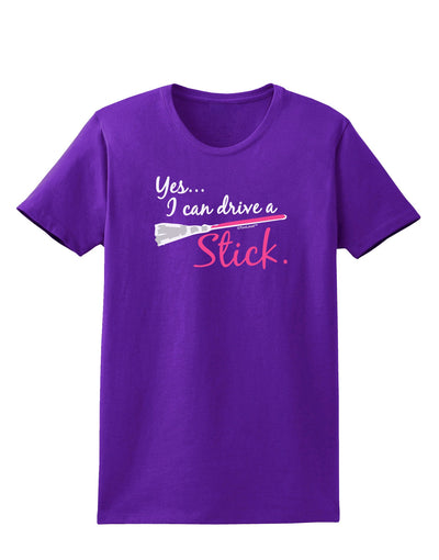 Drive Stick Pink Womens Dark T-Shirt-TooLoud-Purple-X-Small-Davson Sales