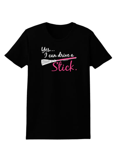 Drive Stick Pink Womens Dark T-Shirt-TooLoud-Black-X-Small-Davson Sales