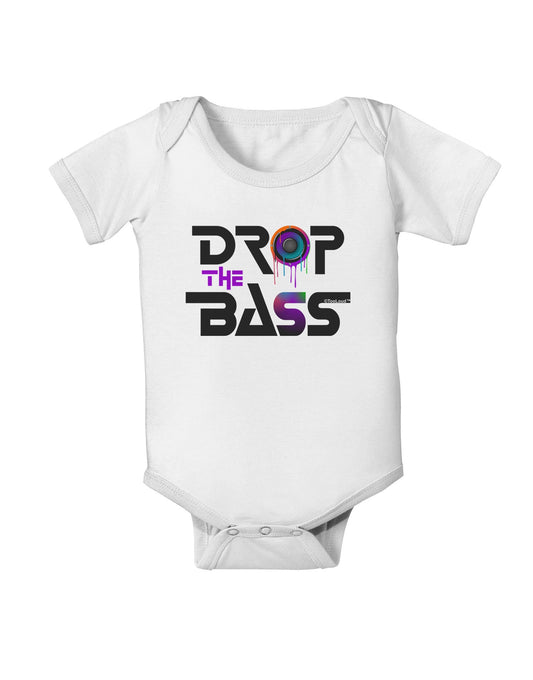 Drop The Bass - Drips Speaker Baby Romper Bodysuit-Baby Romper-TooLoud-White-06-Months-Davson Sales
