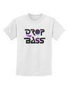 Drop The Bass - Drips Speaker Childrens T-Shirt-Childrens T-Shirt-TooLoud-White-X-Small-Davson Sales