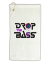 Drop The Bass - Drips Speaker Micro Terry Gromet Golf Towel 16 x 25 inch-Golf Towel-TooLoud-White-Davson Sales