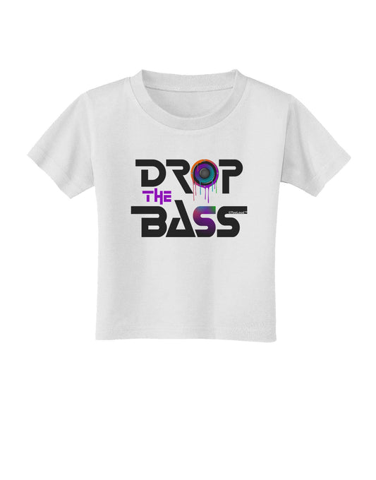 Drop The Bass - Drips Speaker Toddler T-Shirt-Toddler T-Shirt-TooLoud-White-2T-Davson Sales