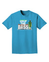 Drop The Bass Fish Adult Dark T-Shirt-Mens T-Shirt-TooLoud-Turquoise-Small-Davson Sales