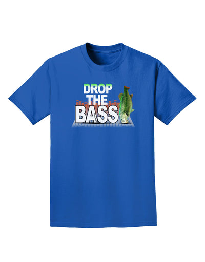 Drop The Bass Fish Adult Dark T-Shirt-Mens T-Shirt-TooLoud-Royal-Blue-Small-Davson Sales