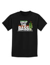 Drop The Bass Fish Childrens Dark T-Shirt-Childrens T-Shirt-TooLoud-Black-X-Small-Davson Sales