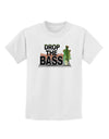 Drop The Bass Fish Childrens T-Shirt-Childrens T-Shirt-TooLoud-White-X-Small-Davson Sales