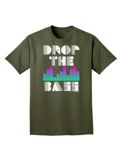 Drop the Bass Adult Dark T-Shirt-Mens T-Shirt-TooLoud-Military-Green-Small-Davson Sales