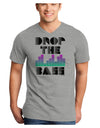 Drop the Bass Adult V-Neck T-shirt-Mens V-Neck T-Shirt-TooLoud-HeatherGray-Small-Davson Sales