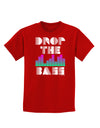 Drop the Bass Childrens Dark T-Shirt-Childrens T-Shirt-TooLoud-Red-X-Small-Davson Sales