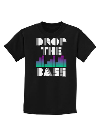 Drop the Bass Childrens Dark T-Shirt-Childrens T-Shirt-TooLoud-Black-X-Small-Davson Sales