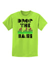 Drop the Bass Childrens T-Shirt-Childrens T-Shirt-TooLoud-Lime-Green-X-Small-Davson Sales