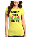 Drop the Bass Juniors T-Shirt-Womens Juniors T-Shirt-TooLoud-Yellow-Juniors Fitted X-Small-Davson Sales