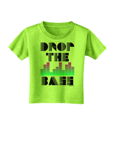 Drop the Bass Toddler T-Shirt-Toddler T-Shirt-TooLoud-Lime-Green-2T-Davson Sales