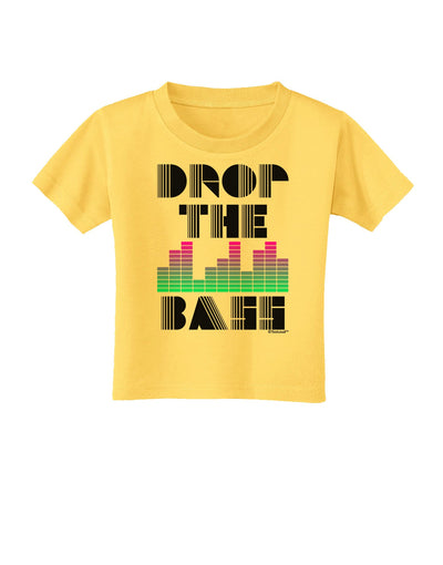 Drop the Bass Toddler T-Shirt-Toddler T-Shirt-TooLoud-Yellow-2T-Davson Sales