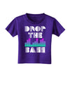 Drop the Bass Toddler T-Shirt Dark-Toddler T-Shirt-TooLoud-Purple-2T-Davson Sales