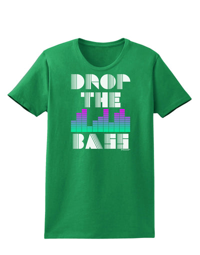 Drop the Bass Womens Dark T-Shirt-TooLoud-Kelly-Green-X-Small-Davson Sales