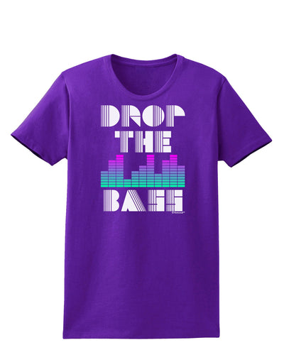 Drop the Bass Womens Dark T-Shirt-TooLoud-Purple-X-Small-Davson Sales