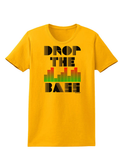 Drop the Bass Womens T-Shirt-Womens T-Shirt-TooLoud-Gold-X-Small-Davson Sales