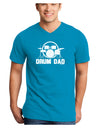 Drum Dad Adult Dark V-Neck T-Shirt by TooLoud-Mens V-Neck T-Shirt-TooLoud-Turquoise-Small-Davson Sales