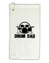 Drum Dad Micro Terry Gromet Golf Towel 16 x 25 inch by TooLoud-Golf Towel-TooLoud-White-Davson Sales