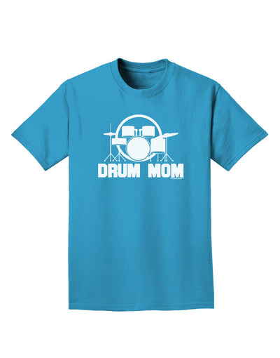 Drum Mom - Mother's Day Design Adult Dark T-Shirt-Mens T-Shirt-TooLoud-Turquoise-Small-Davson Sales