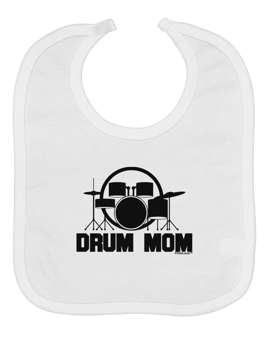 Drum Mom - Mother's Day Design Baby Bib